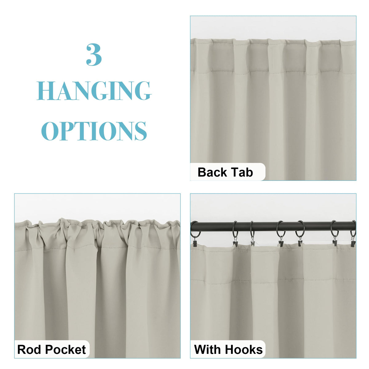 Small Window Curtains (2 Count)