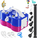 3-in-1 Electric Balloon Pump, Portable Air Pump for Latex 260q Foil Balloons, Dual Nozzle Balloon Blower Machine for Party Decoration, 110V AC Inflator Deflator for Inflatables Pool Floats Mattress