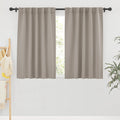 Short Blackout Curtains for Small Kitchen Cafe Bathroom Window