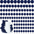 138 Pcs Blue Balls Cake Topper Decorations Balloon Cupcake Toppers Foam Multisize Cake Topper Balls for Birthday Party Wedding Anniversary