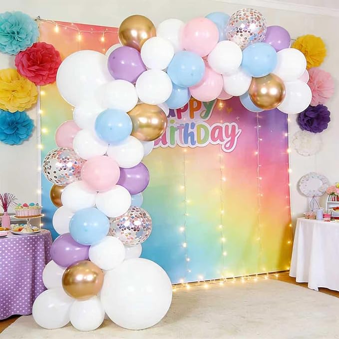 White Balloons, 60 PCS White Balloons 12 inch Latex Balloon for Birthday Party Decoration, Wedding, Baby Shower, Anniversary, Bridal Shower, Holiday Decoration and Balloon Garland