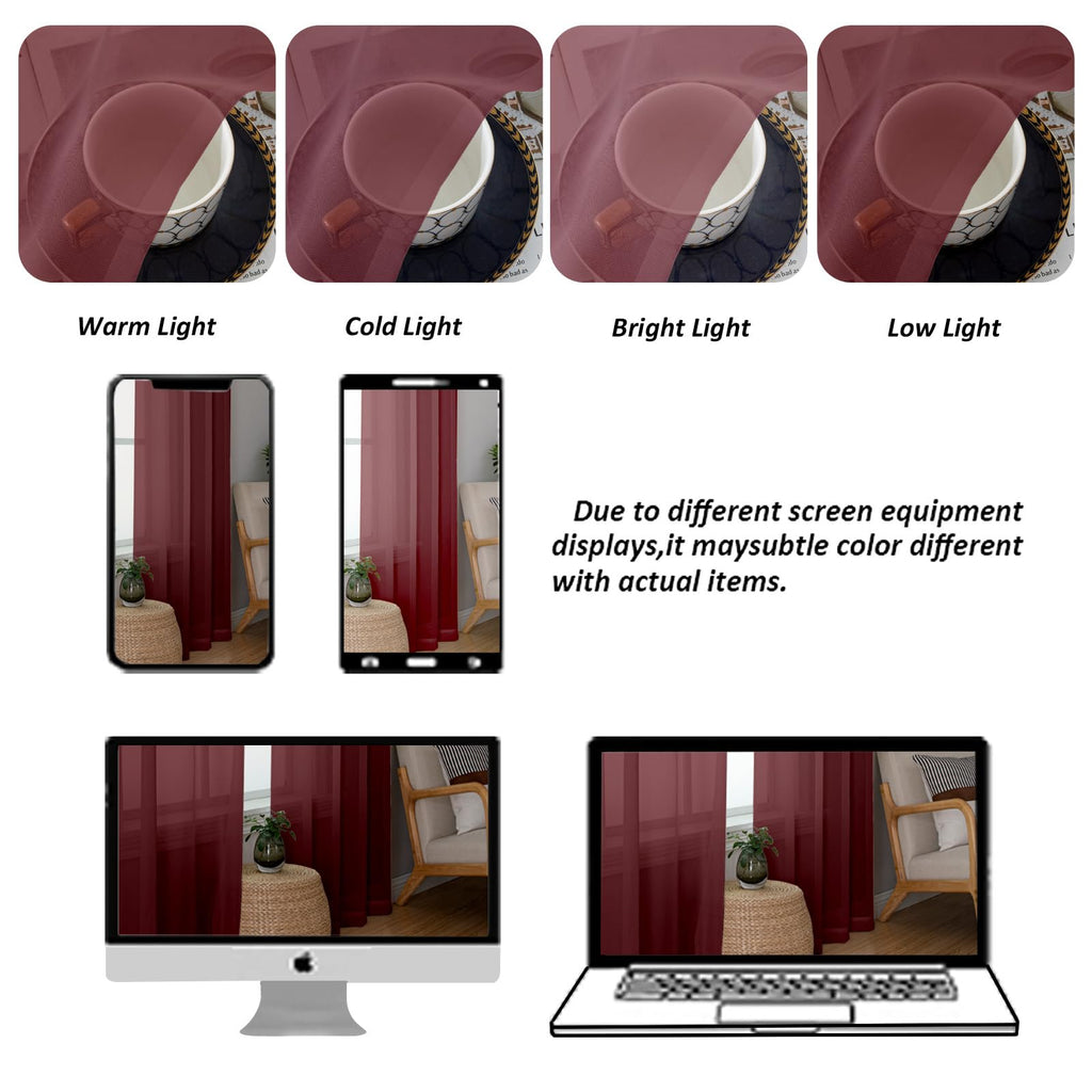 Sheer Tier Curtains 24 Inch Length