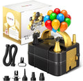 Bezente Balloon Pump Electric, Portable Balloon Inflator Pump Electric Air Pump for Balloons Dual Nozzle Electric Balloon Pump for Birthday Wedding Graduation Party Decorations