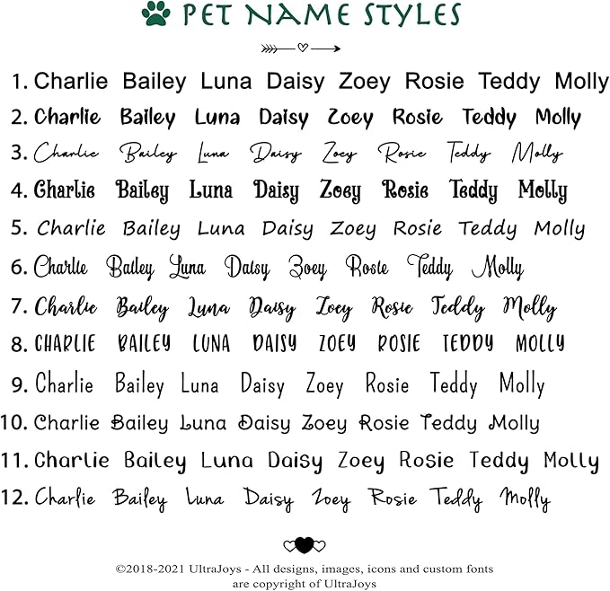 Ultra Joys Dog Tags Personalized for Pets - Hollow Paw Custom Pet ID Tag - Engraved Dog Tag for Small, Large Dogs - Small Bone in Rose