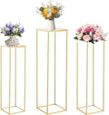 Bonastella Cylinder Stands for Party, 3PCS Square Cylinder Pedestal Stand, Cilindros Para Fiestas Cake Table Stand for Parties Cylinder Tables for Parties Round Cylinder Stands for Party