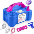 Electric Balloon Pump,110V 600W Portable Dual Nozzles Balloon Pump,Air Pump Balloon Blower for Party Decorations with Tying Tool