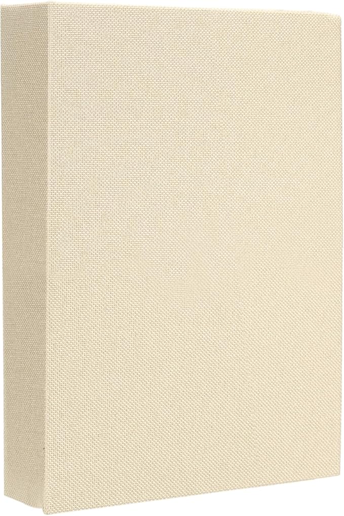 uxcell Decorative Books, 8.7 x 5.9 Linen Fake Books for Decoration Faux Decor Book for Modern Aesthetic Home Office Coffee Table Shelf Desktop Display, Beige
