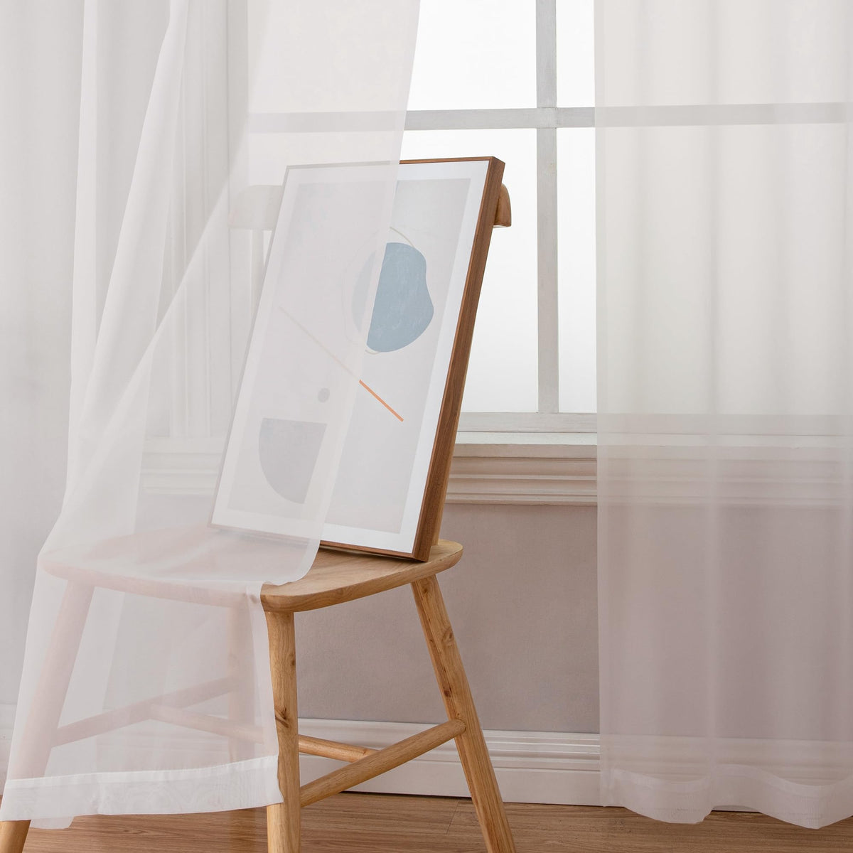 Sheer Curtains 72 Inch Length 2 Panels