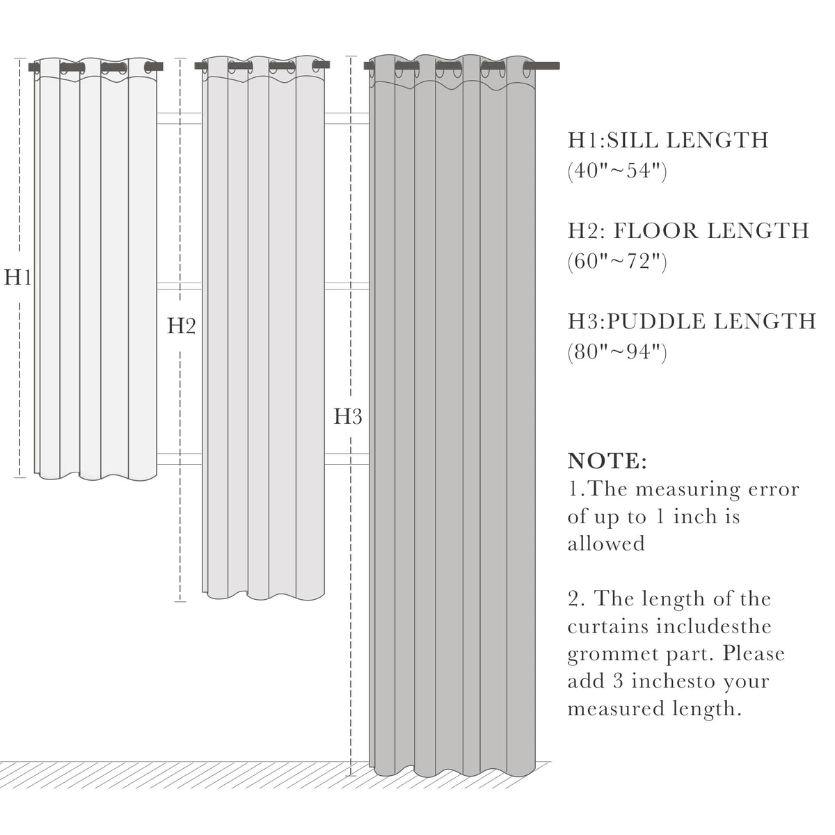Room Darkening Curtains for Bedroom (2 Count)