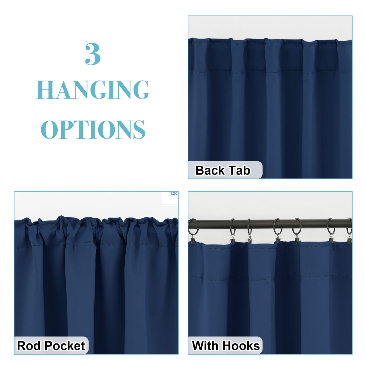 Short Blackout Curtains (2 Count)
