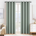 Sage Green Blackout Curtains for Bedroom 84 Inch Length (2 Count)