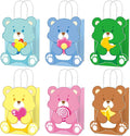 MinFyberd Cute Bear Party Favor Bags Cute Bears Paper Gift Bags with Handle Bear Goodie Candy Treat Bag Colorful Bears Birthday Party Decorations for Boy Girl Kids Birthday Baby Shower Supplies(24Pcs)