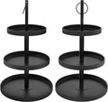Cupcake Stand for 50 Cupcakes,Cupcake Stand 2 PACK Metal 3 Tier Cupcake Tower Black Tiered Tray Stand Cupcake Holder Stand Cake Stand Serving Trays Dessert Stands with Handle for Party