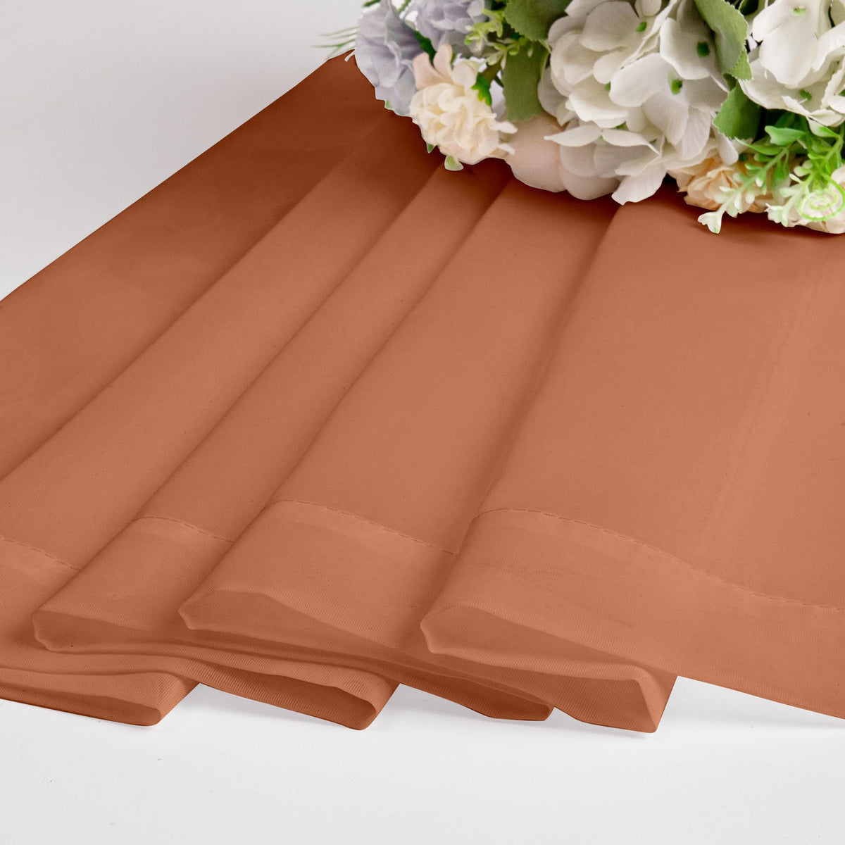 Orange Sheer Curtains 54 Inch Long 2 Panels (2 Count)