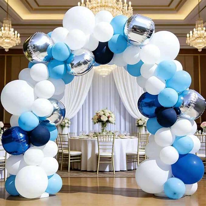 White Balloons 125 pcs Different Sizes Pack of 18 12 10 5 Inch Latex White Balloon Arch Kit Garland for Birthday Party Baby Shower Bridal Shower Graduation Wedding Decorations