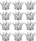 HOMSFOU Hollow Crown Wedding Candy Boxes Small Silver Candy Storage Containers 3.14X3.14X1.96 Inch Party Favor Boxes for Weddings Festivals and Anniversaries