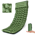 Yewkoisl Sleeping Pad,Inflatable Camping Mat with Pillow & Foot Pump-Green