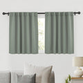 Short Curtains for Bedroom Kitchen Bathroom Cafe Basement Camper (2 Count)