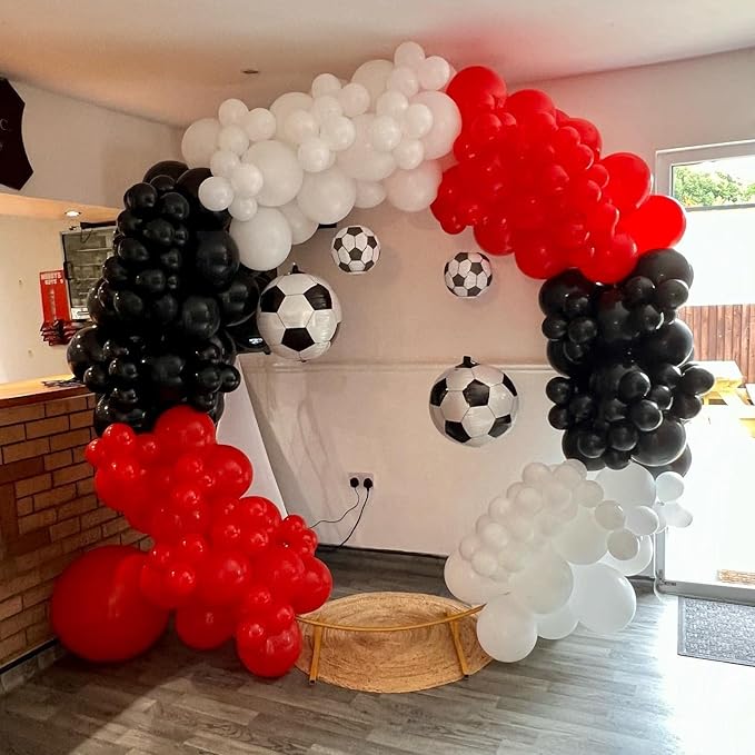 White Balloon Garland Arch Kit - 110 Pcs Matte Latex Balloons in 5/10/12/18 Inch Sizes for Baby Showers, Birthdays, Weddings, Christmas & Parties