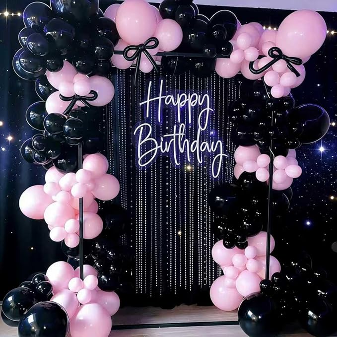 Light Pink Balloons 125 Pcs Pink Different Sizes of 18 12 10 5 Inch Pastel Baby Pale Pink Balloon Arch Kit Garland for Birthday Baby Shower Gender Reveal Valentine's Day Bridal Shower