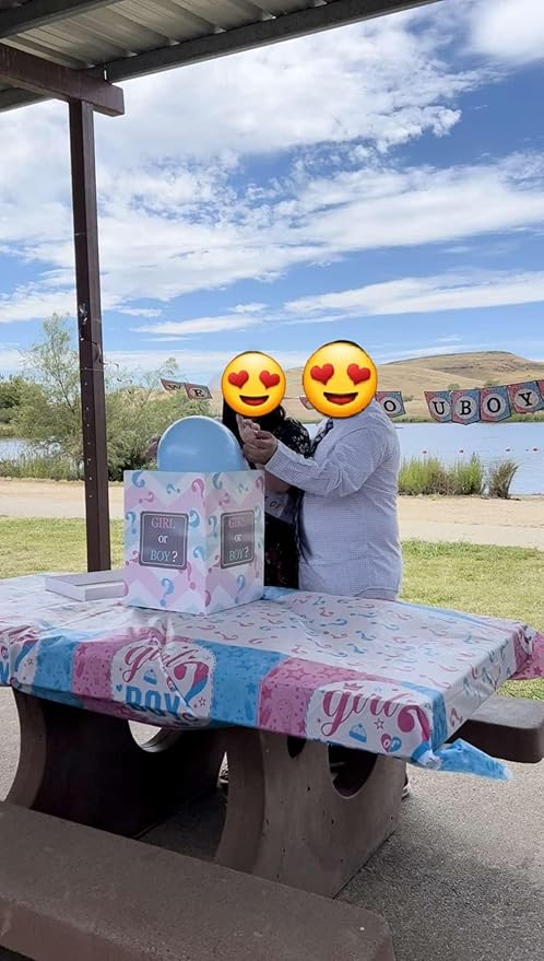 Gender Reveal Balloon Box Funny Idea for Boy Girl Gender Reveal Party Decorations Supplies Box Can Only Hold 1 Balloon (Boy or Girl)