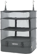 TABITORA Portable Hanging Travel Shelves Bag Packing Cube Organizer Suitcase Storage Large Capacity