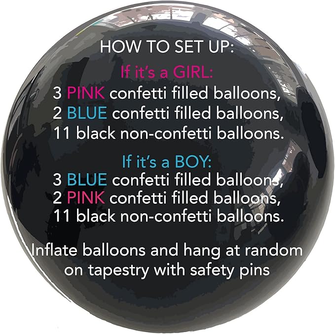 Rool Baby Gender Reveal Ideas Party Supplies Pack Cast your Vote Poster Gender Reveal Games Darts Board Game Gender Reveal Balloons