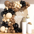 Black Brown Nude Balloon Garland Arch Kit 201Pcs Different Size Brown Balloon Garland for Rodeo Wild West Country Birthday Baby Shower Farm Fiesta Gender Reveal Party Western Theme Party Decor