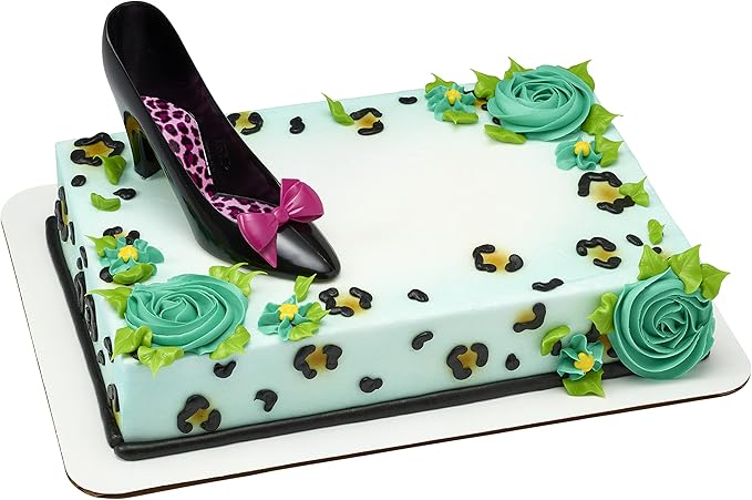 DecoPac Favorite High Heels DecoSet Cake Decoration Black/Hot Pink