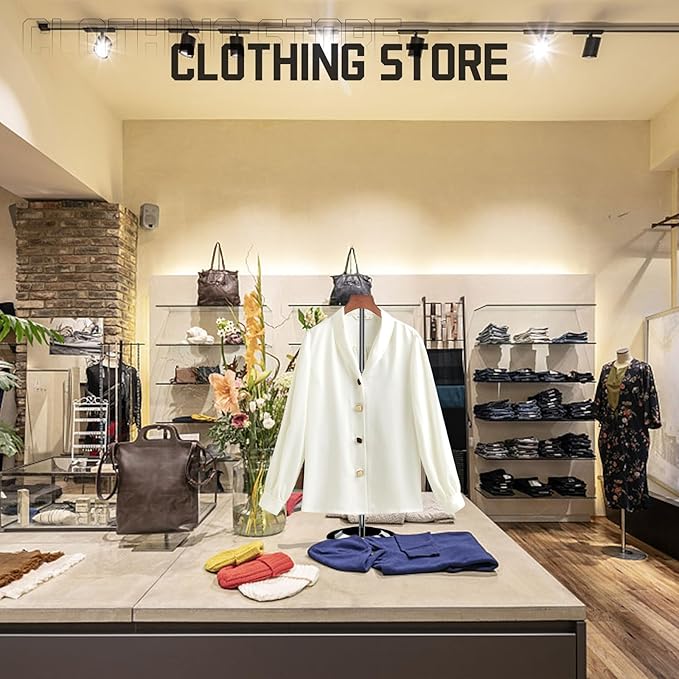 Shirt Display Stand 22-38in Adjustable Height, Shirt Display Shoulder Mannequin Stand Shirt Rack, T Shirt Display Stand for Clothing Vendors Shops Steaming Clothes Holder