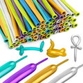 260 Balloons 100 Pcs Metallic Assorted Colors Party Long Balloons For Tying Balloon Arch Pastel Color Balloons Pastel Rainbow Party Decorations Animal Party Decorations