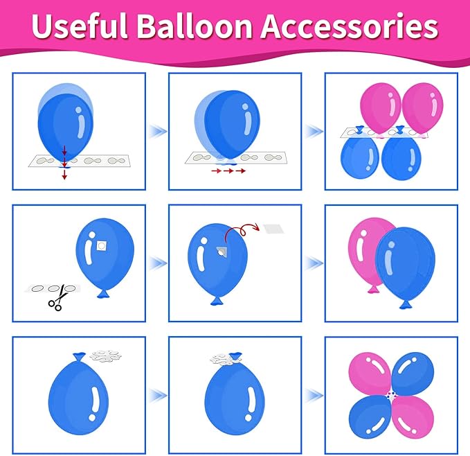SINBEE Balloon Pump Electric Party Decorations - Electric Balloon Pump for Balloon Arch Kit, Portable Dual Nozzle Balloon Inflator