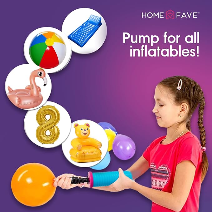 Balloon Pump Balloon Arch Kit Set of 8 Balloon Pump, Dual Action Hand Held Inflator Pump - Includes 2 Air Pump for Balloons 32Ft Balloon Arch Strip 200 Dot Glue
