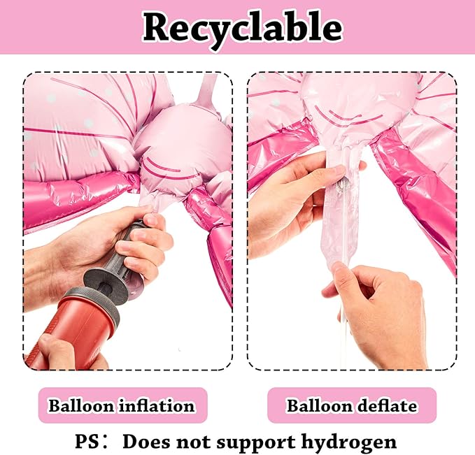 Sumind 12 Pcs Football Gender Reveal Decorations, 31 Inch Pink Bow Balloons 26 Inch Football Foil Balloons Party Favors Supplies Accessories or Gender Reveal Party, Baby Shower, Birthday