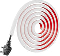 Cord Hider for Wall Mounted TV,118" One Cable Cover with Side Open, Flexible Silicone Wire Raceway Management,Self-Adhesive Cord Organizer,Wire Concealer Channel, White