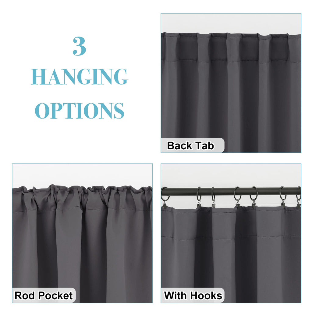 Blackout Curtains 72 inches Long for Bedroom