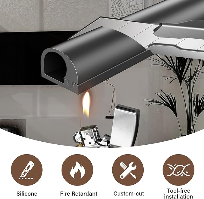 Cord Hider for Wall Mounted TV, 196" One Cable Cover with Side Open, Flexible Silicone Wire Raceway Management,Self-Adhesive Cord Organizer,Wire Concealer Channel, Black
