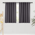 Short Blackout Curtains for Small Kitchen Cafe Bathroom Window