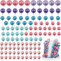 115 PCS Ball Cake Toppers - Mini Balloon Cake Decorations Foam Ball Cupcake Picks DIY Cake Insert Toppers for Birthday Party Wedding Baby Shower - Pink Purple Blue