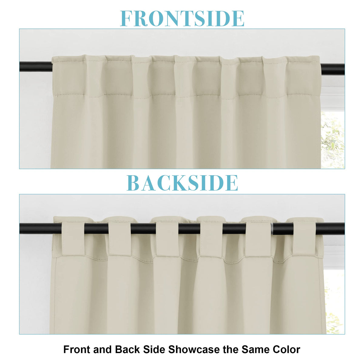 Small Window Curtains for Kitchen Bathroom Cafe RV Camper (2 Count)