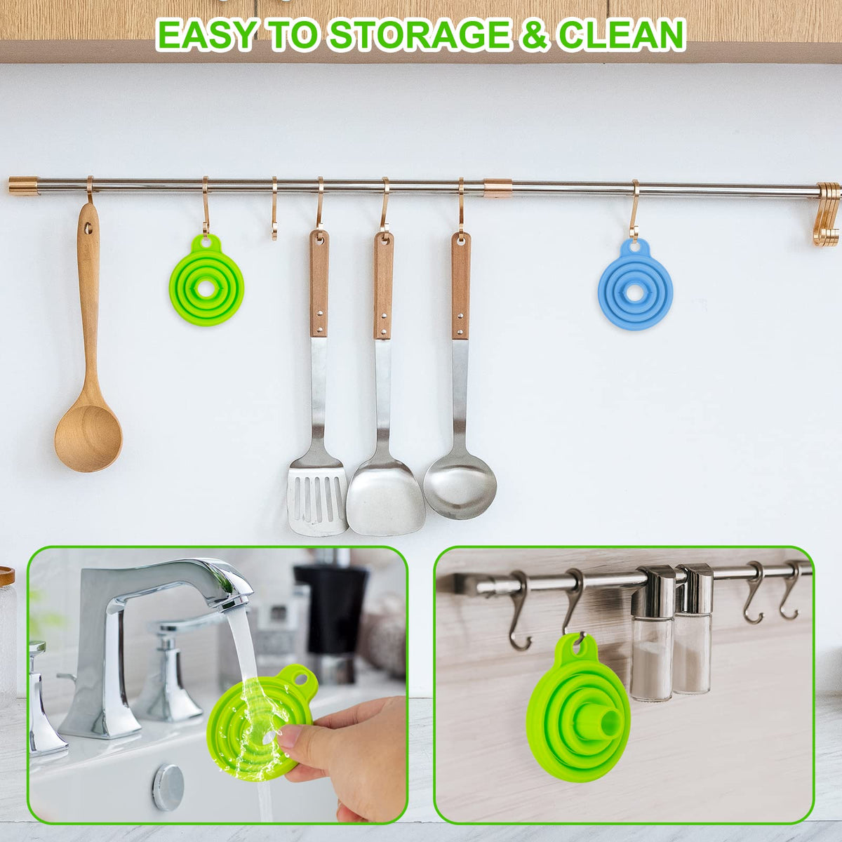 Kitchen Funnel Set 7 Pack (7 Count)