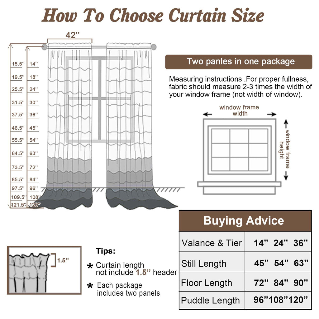 Sage Green Sheer Curtains 78 Inches Long 2 Panels Set for Living Room (2 Count)
