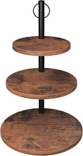 Cupcake Stand, 3 Tier Cake Stands Rustic Wood Cupcake Tower Round Tiered Tray Stand for Dessert Table Display, Industrial Wooden Serving Stand Wedding, Graduation and Baby Shower