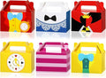 Wonderland Party Decorations Boxes Wonderland Paper Gift Boxes Tea Party Goodie Snack Treat Box with Handles for Tea Theme Parties Fairy Birthday Baby Shower Favors Supplies Decorations（12Pcs）