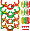 Max Fun Inflatable Reindeer Antler Ring Toss Christmas Games Indoor Outdoor Party Games Hat for Xmas Gifts Holiday Party Supplies Favors Games for Family