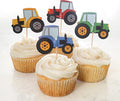 24 Trucks Cupcake Toppers (Tractor Trucks)