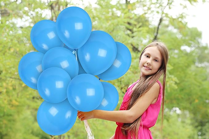 Treasures Gifted Light Blue Balloons 36 Pack - Pastel Baby Blue Balloons - 12in Latex Sky Color Party Supplies - Robins Egg Decorations