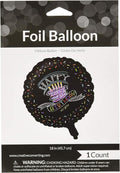 Creative Converting 45971 Chalk Birthday Foil Balloon Party Supplies, Multicolor