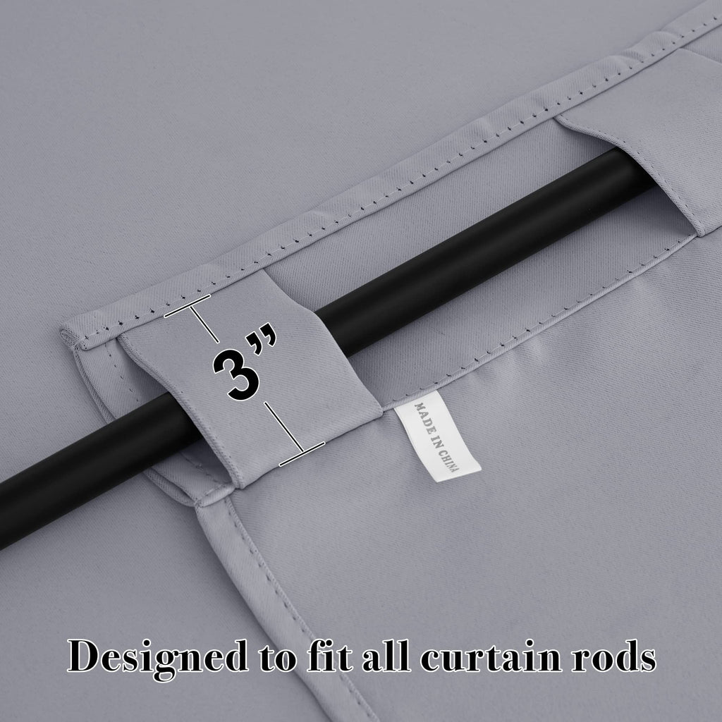 Blackout Curtains 72 inches Long for Bedroom (2 Count)