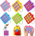 24PCS Tic Tac Toe Game Birthday Summer Party Favors Goodie Bags Stuffers for Kids 3-5 4-8 8-12 Classroom Treasure Chest Carnival Prize Box Toys Bulk Keychain Pinata Filler Return Gifts for Girl Boy